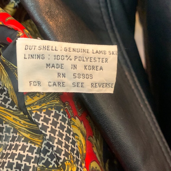 Leather coat. PRESTON & YORK. - Picture 4 of 4